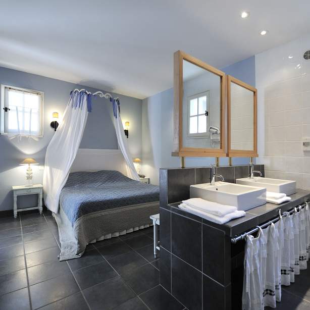 Hôtel Moderne à Bédoin, dans le Vaucluse Chambre Prestige Triple - Hôtel des Pins